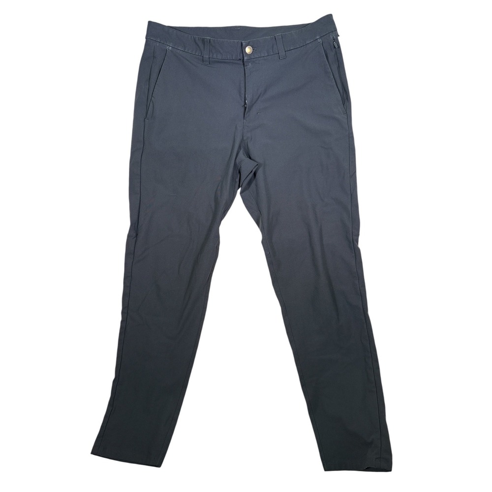 Lululemon Commission Slim Fit Pant 34 Charcoal Grey‎ Warpstreme Chino Trousers